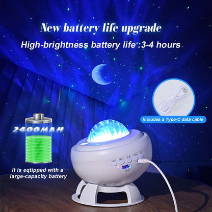 🥳2026 HOT SALE🥳💞50K+ SOLD!🌌🔊 50% OFF! Starry Sky Projection Speaker – Soothing lights & sound. Easy remote, long battery. A peaceful bedtime companion. 😴💤