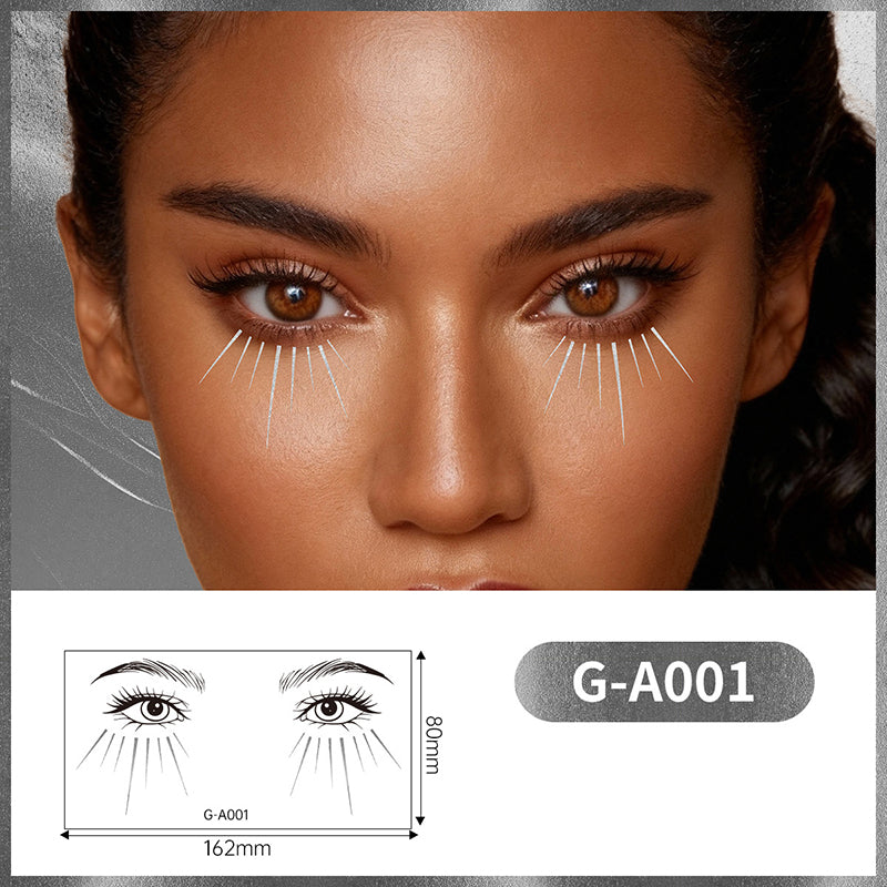 Long-Lasting Gilded Eye Makeup Stickers