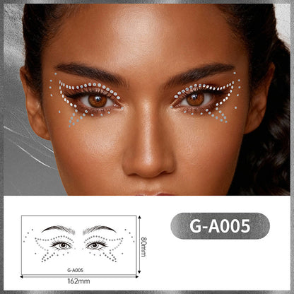 Long-Lasting Gilded Eye Makeup Stickers