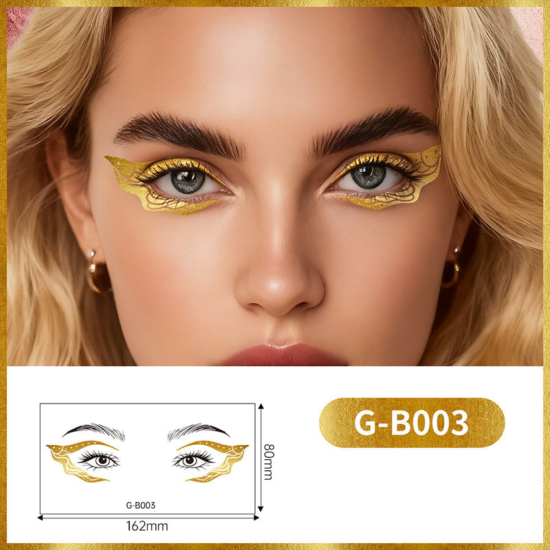 Long-Lasting Gilded Eye Makeup Stickers