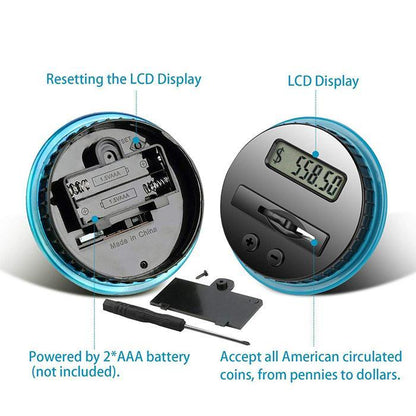 💰 Digital Money Box with Auto Coin Counting – Tracks savings & sets targets – Smart & fun way to watch your savings grow ✨
