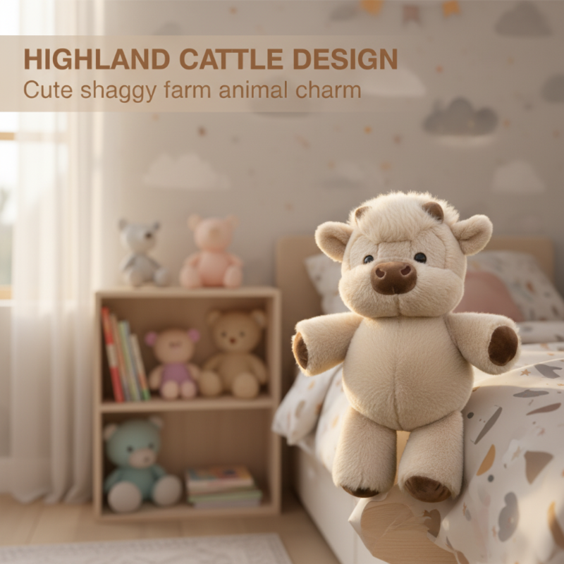 🐮Holiday Must-Haves 🧸Highland Cow Soft Toy – Adorable & Fluffy Plush Cattle Gift