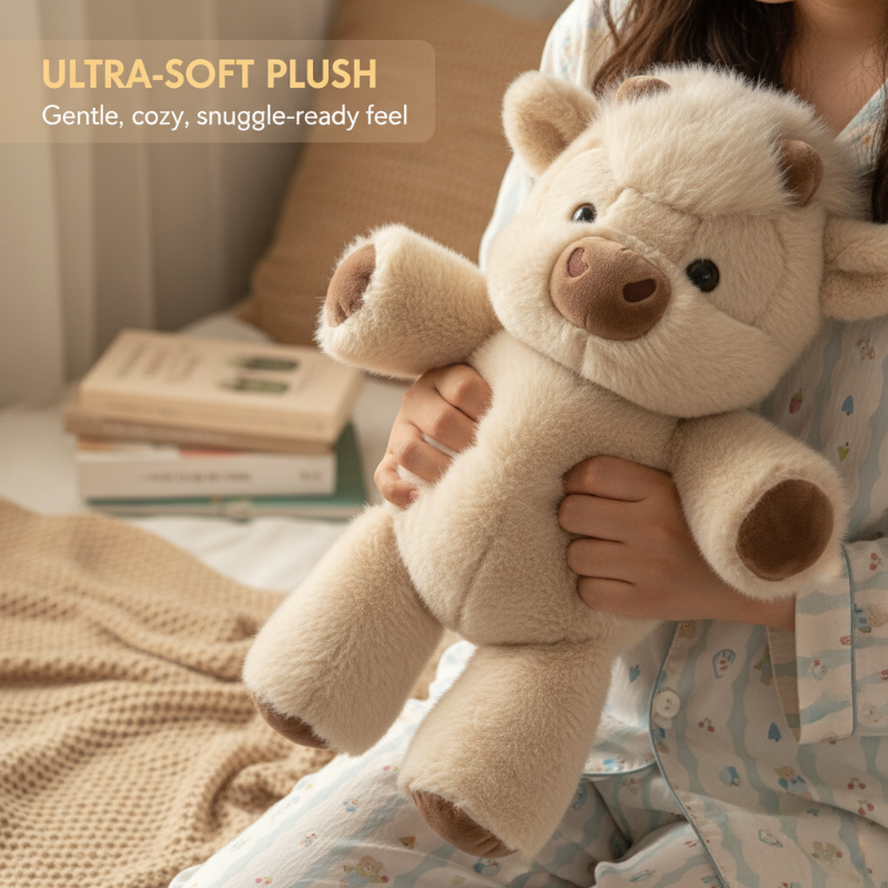 🐮Holiday Must-Haves 🧸Highland Cow Soft Toy – Adorable & Fluffy Plush Cattle Gift