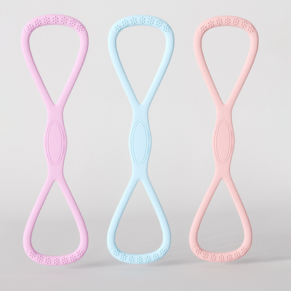 Fitness resistance band with handles