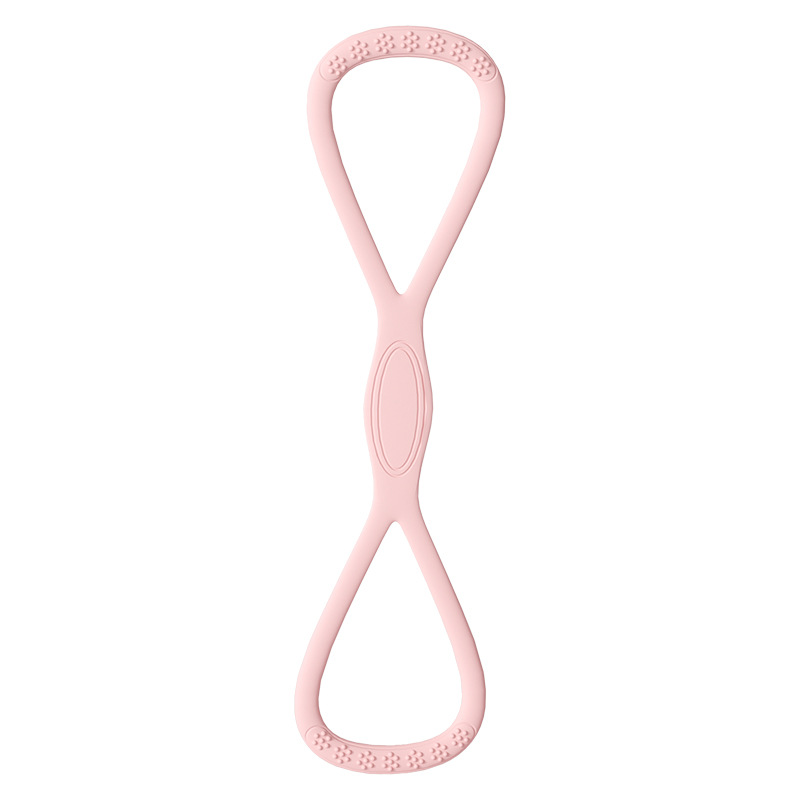 Fitness resistance band with handles