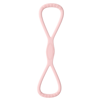 Fitness resistance band with handles