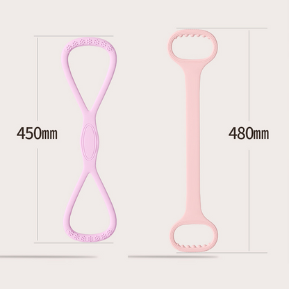 Fitness resistance band with handles