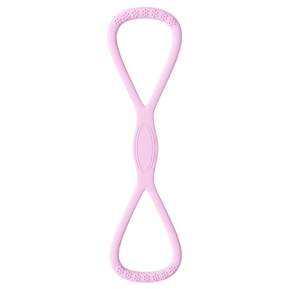 Fitness resistance band with handles