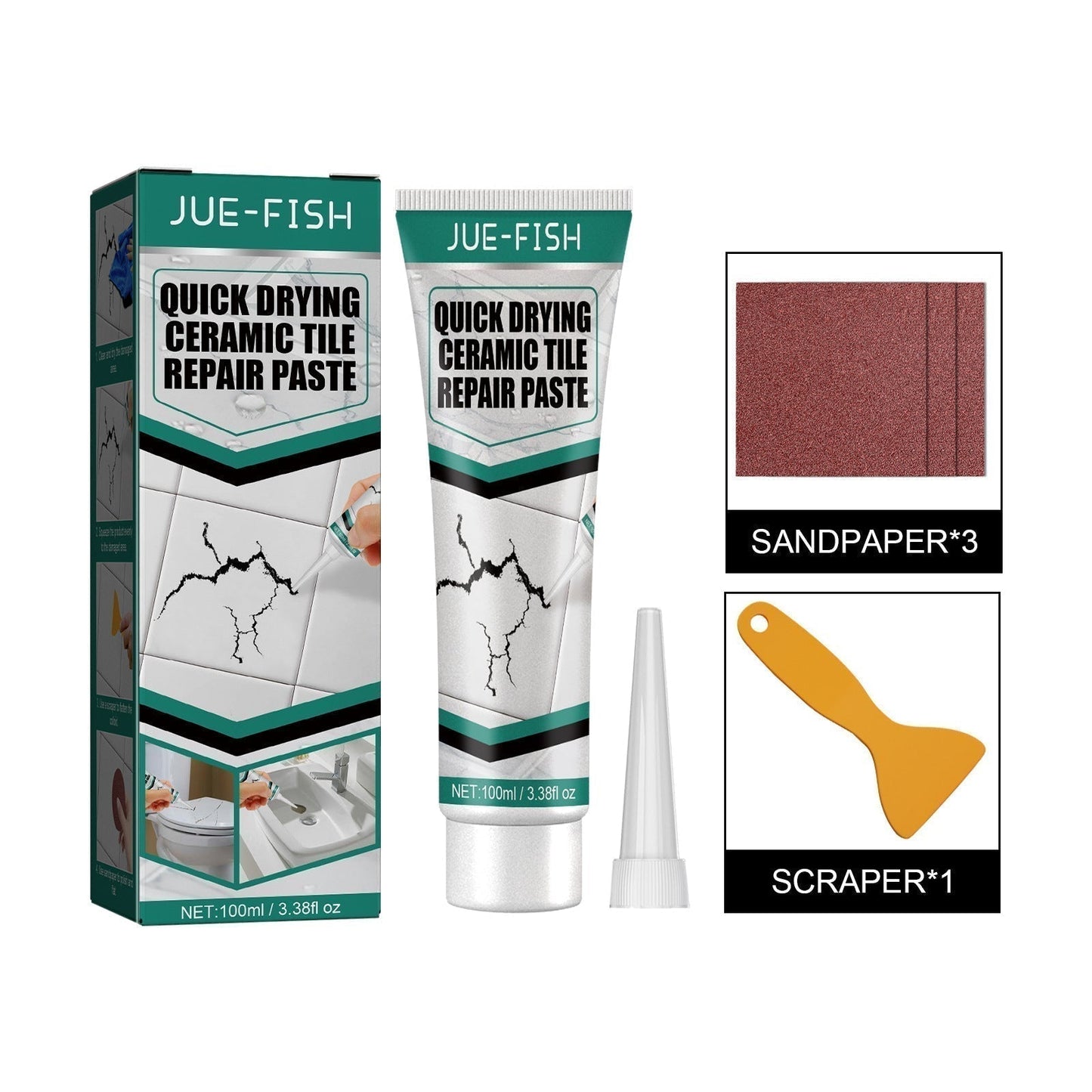 ⚡Quick-drying Tile & Marble Repair Paste