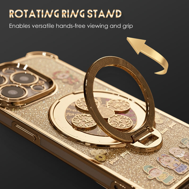 God of Wealth Case with Ring Stand