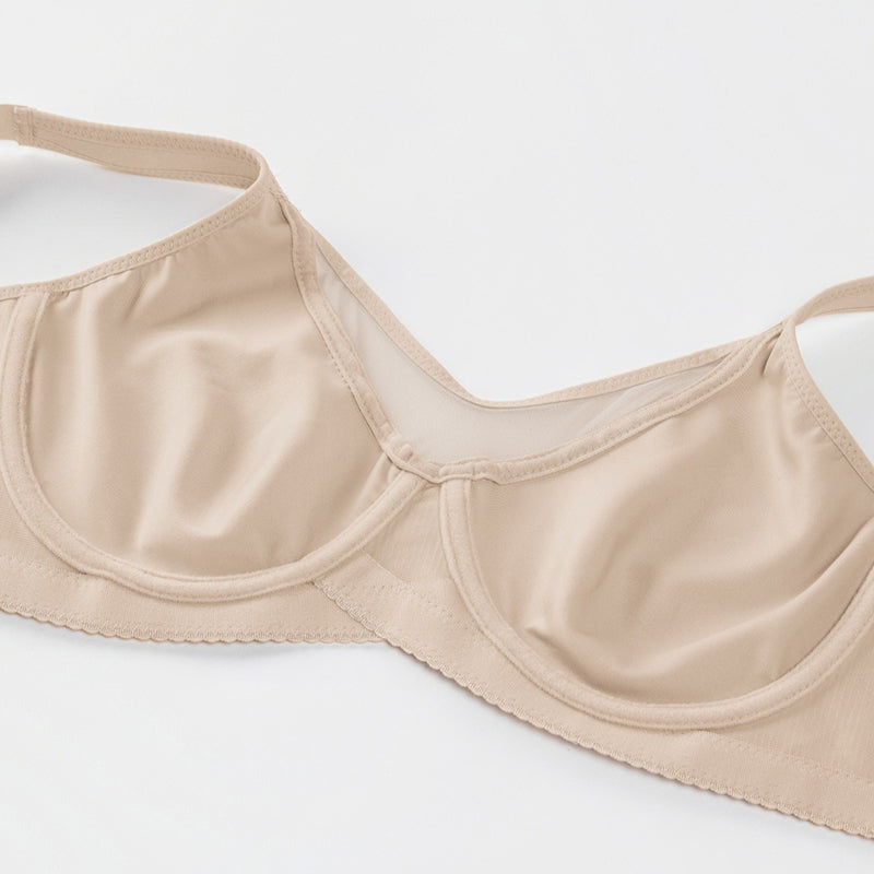⏰LAST DAY 65% OFF 💐Women's Elegant Sheer Full Coverage Plus Size Bra, Breathable Mesh Large Size Lingerie, Support Comfort Everyday Bra