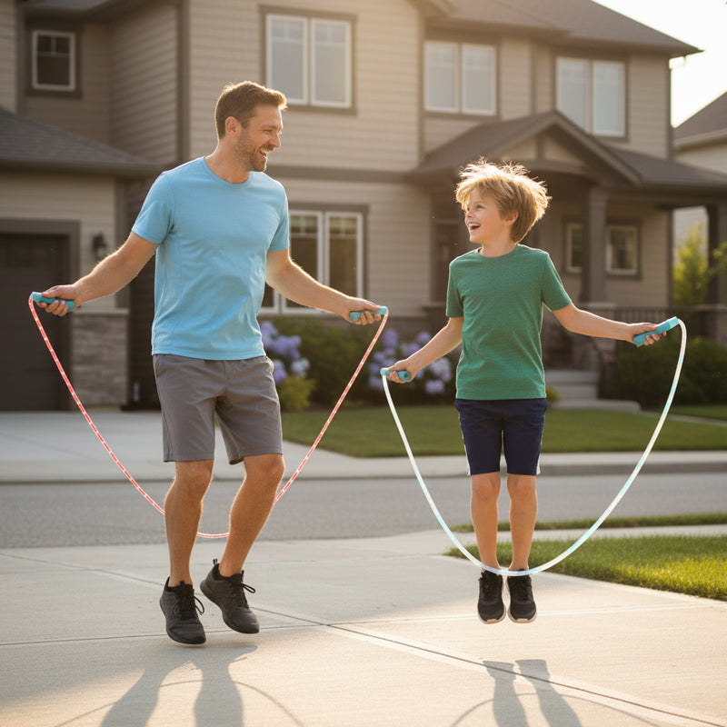 ✨50% OFF NOW! LED Light-Up Jump Rope for Kids – Lightweight Luminous Skipping Rope, Color Flashing Jump Rope for Kids Exercise, Outdoor Play & Fitness Game
