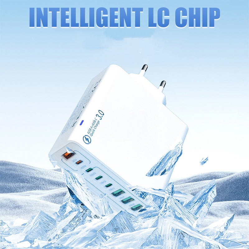 📢📢50%  OFF !! ⏰8-Port USB Fast Charging Mobile Phone Charger