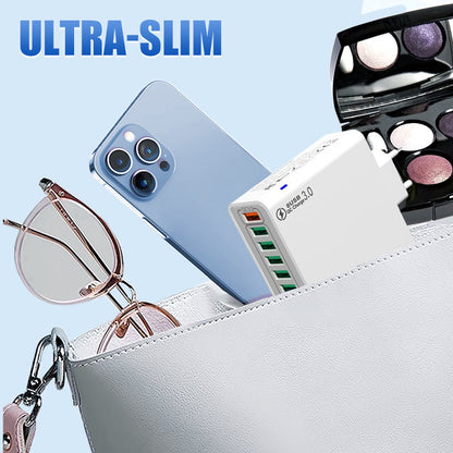 📢📢50%  OFF !! ⏰8-Port USB Fast Charging Mobile Phone Charger