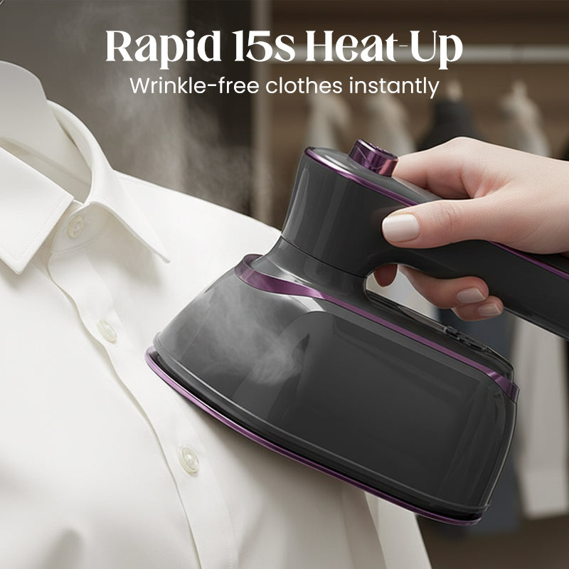 ✨ Instant Wrinkle Removal—1200W Foldable Handheld Steam Iron! ✨
