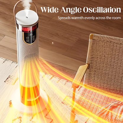 2000W Electric Space Heater with Humidifier & 3D Flame Effect