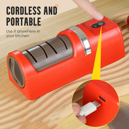 🔥 Hot Sale 50% OFF 🔪Automatic Kitchen Knife Sharpener✨