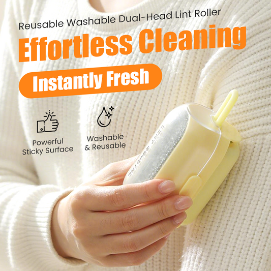 Reusable Washable Dual-Head Lint Roller