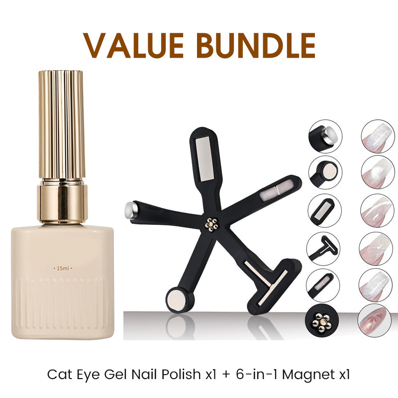 3-in-1 Long-Lasting Magnetic Cat Eye Gel Nail Polish