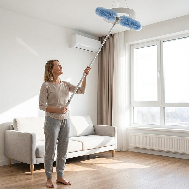 Telescopic Duster with Electrostatic Adsorption