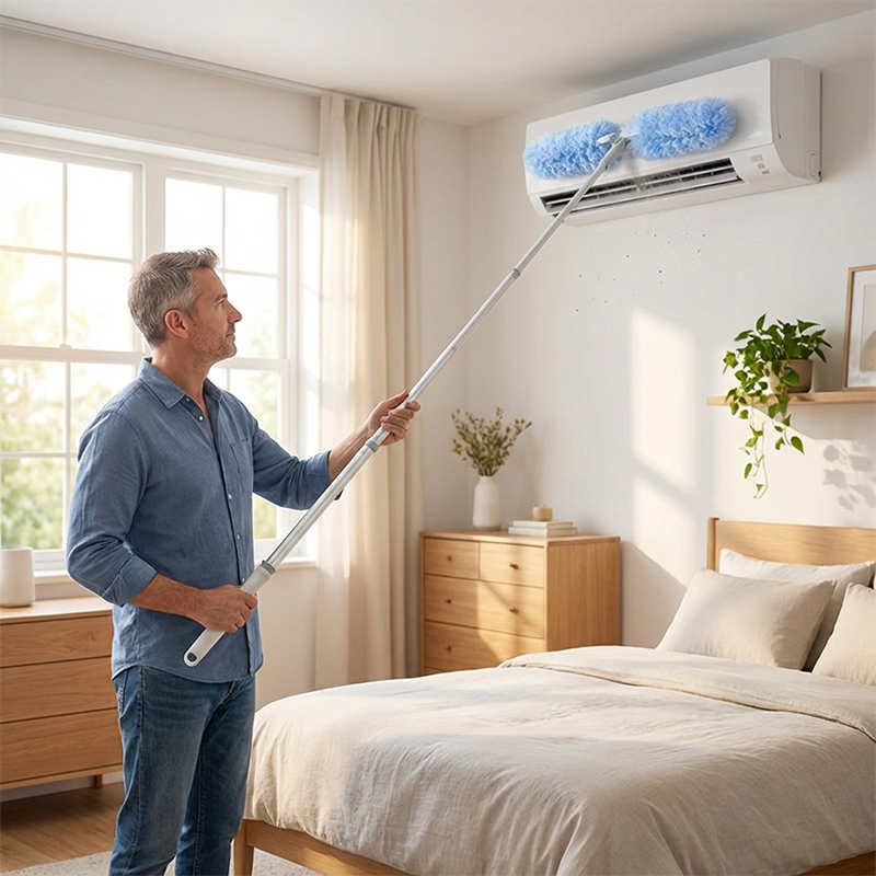 Telescopic Duster with Electrostatic Adsorption