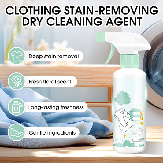 🧼👔 2026 HOT SALE 🎉 50K+ SOLD!✨ Professional Clothing Dry-Cleaning Agent - Instantly Refresh Suits, Remove Odors & Wrinkles, No Water or Machine Needed. Perfect for Home, Travel & Office! 🚀💼