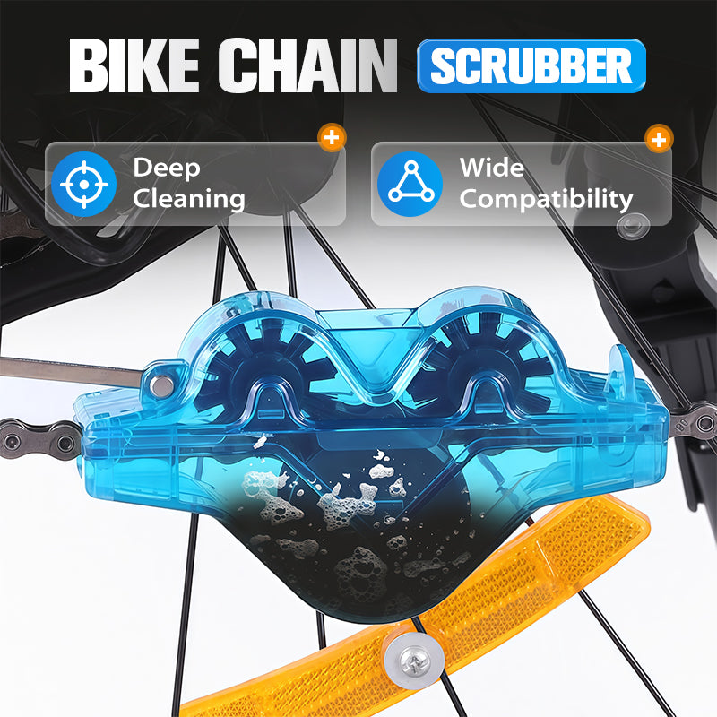 Bicycle Chain Cleaning - Deep Cleaning Set with Built-in Reusable Brush Head