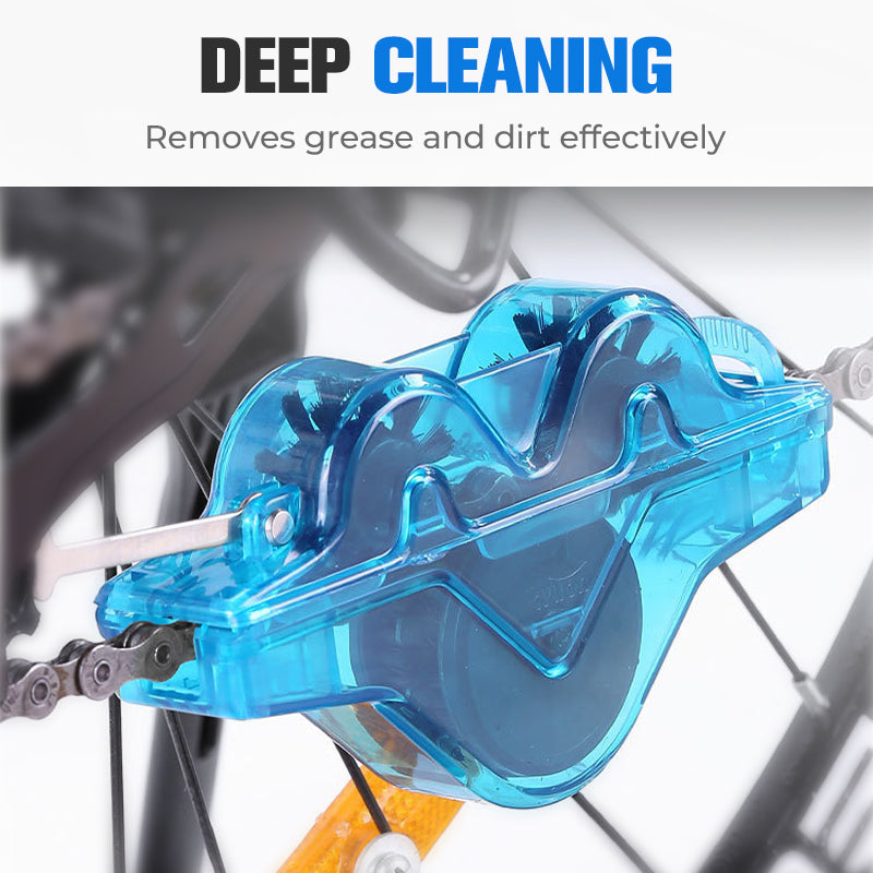 Bicycle Chain Cleaning - Deep Cleaning Set with Built-in Reusable Brush Head