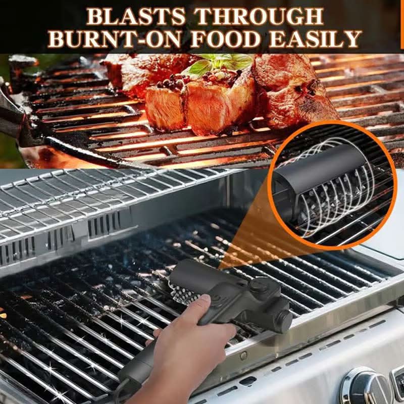🔥50% OFF NOW! 🍖 Cordless Electric BBQ Brush Cleaner – Deep Cleaning, Long Handle & Rechargeable 🔋