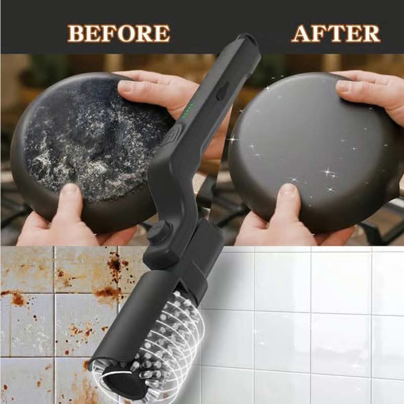 🔥50% OFF NOW! 🍖Cordless Electric BBQ Brush Cleaner – Deep Cleaning, Long Handle & Rechargeable🔋