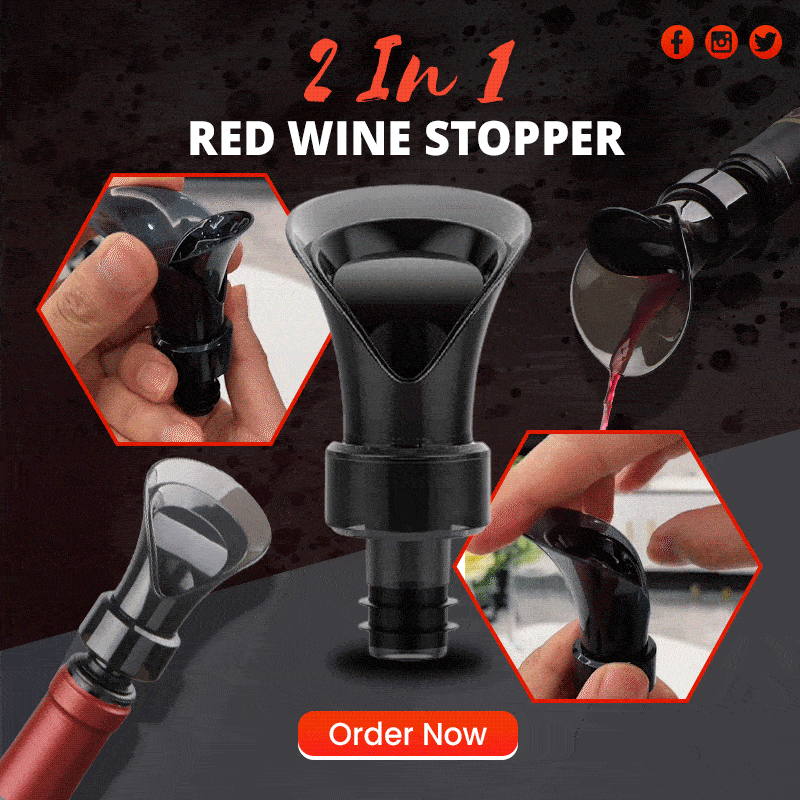 🍷 50% OFF NOW! 🧪 2-in-1 Wine Saver – Vacuum Pump & Sealer, Preserves Freshness & Aroma ✨