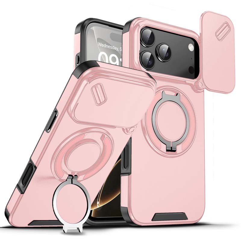 Magnetic Phone Case with Ring Stand For iPhone