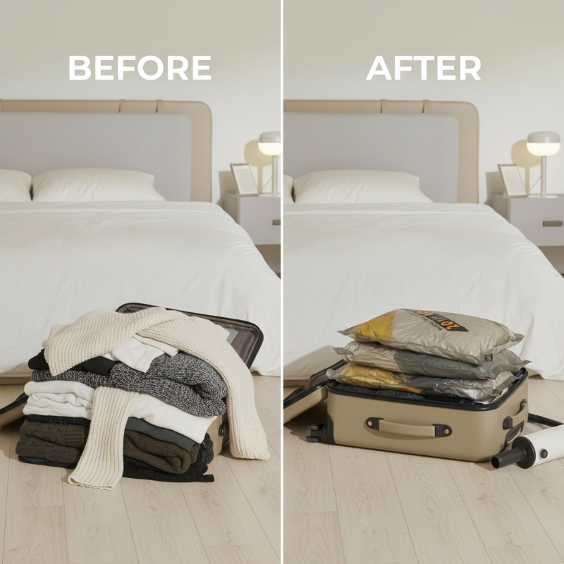 🧳 Must-Have Travel Vacuum Storage Bags—Save Up to 75% Space in Your Luggage!