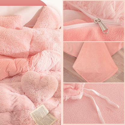 🔥[winter gift]Winter Warm Plush Bedding 4-Piece Set