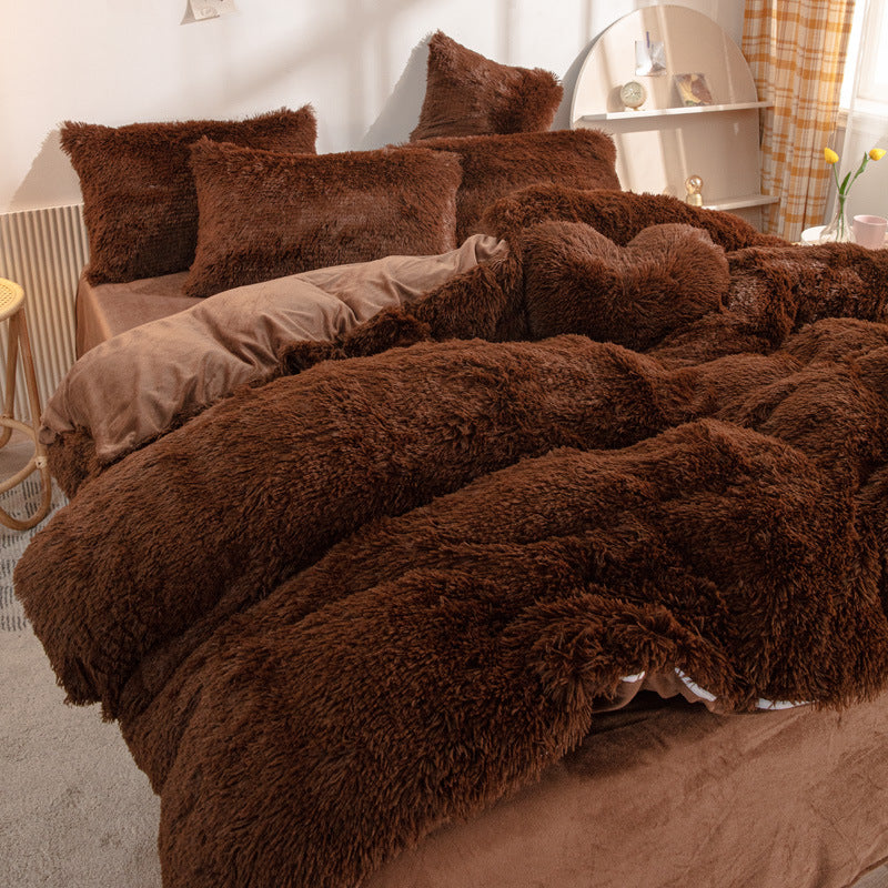 🔥[winter gift]Winter Warm Plush Bedding 4-Piece Set
