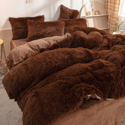 🔥[winter gift]Winter Warm Plush Bedding 4-Piece Set