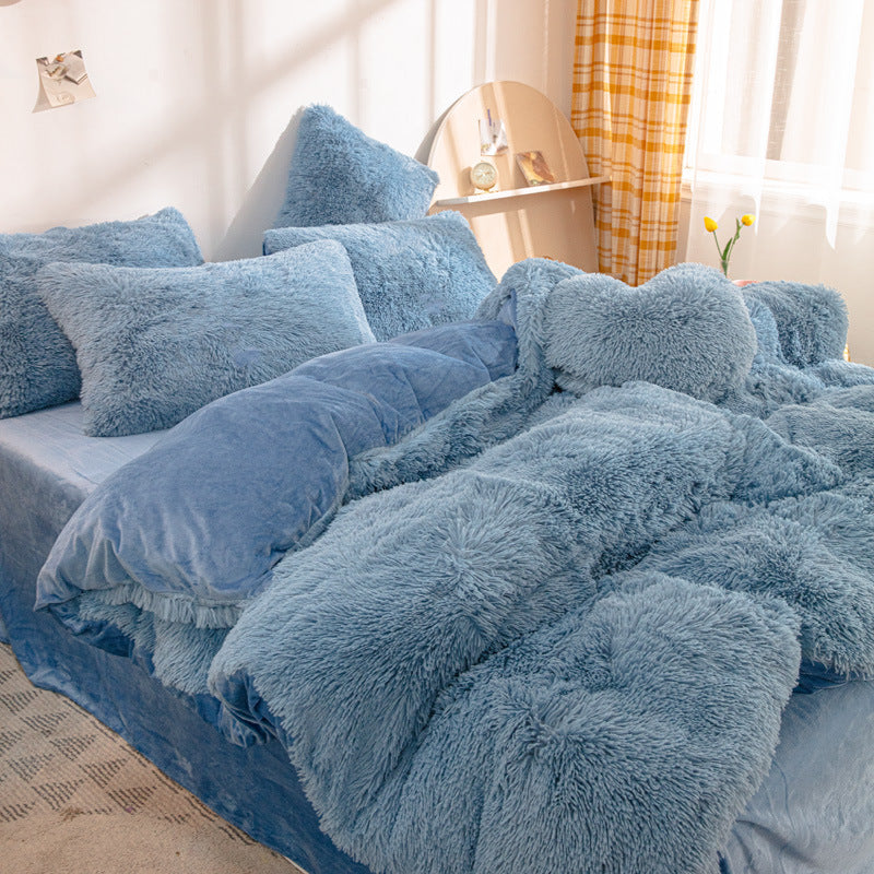 🔥[winter gift]Winter Warm Plush Bedding 4-Piece Set