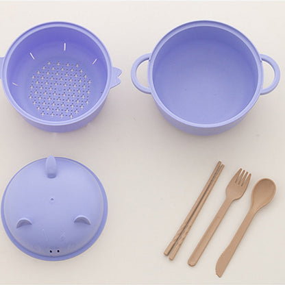 1300ml Instant Noodle Bowl Set with Lid & Cutlery