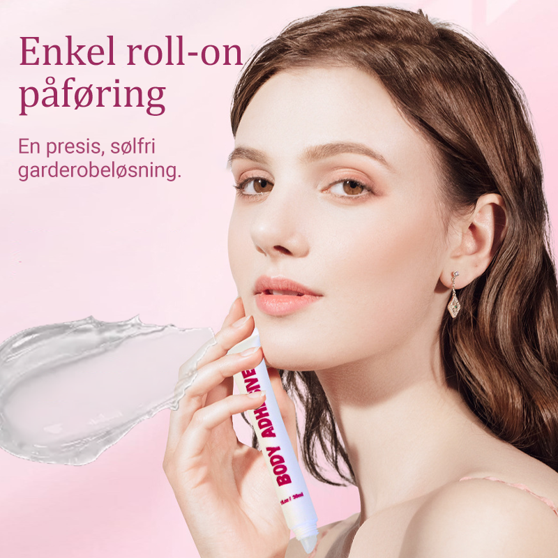 Invisible and skin-friendly body adhesive for clothing