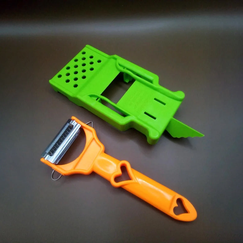 Two-Blade Peeler + Free Gift: Potato Spiralizer and Lemon Squeezer