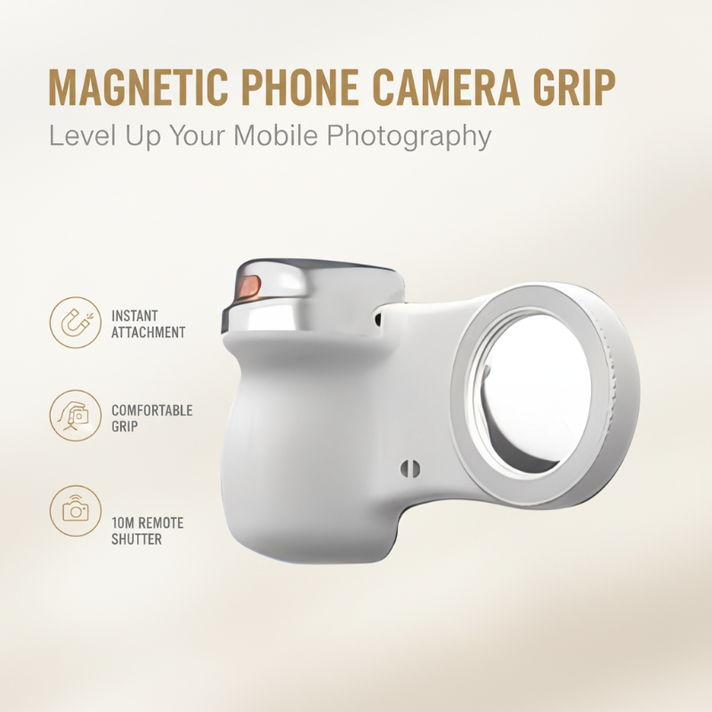 Magnetic Phone Camera Grip