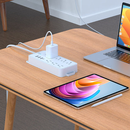 8-Outlet Power Strip with 3 USB Ports