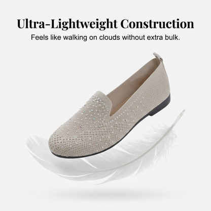 Women's Rhinestone Slip-On Loafers