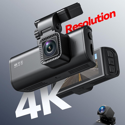 Dual Dash Cam for Cars with WiFi, GPS & Night Vision