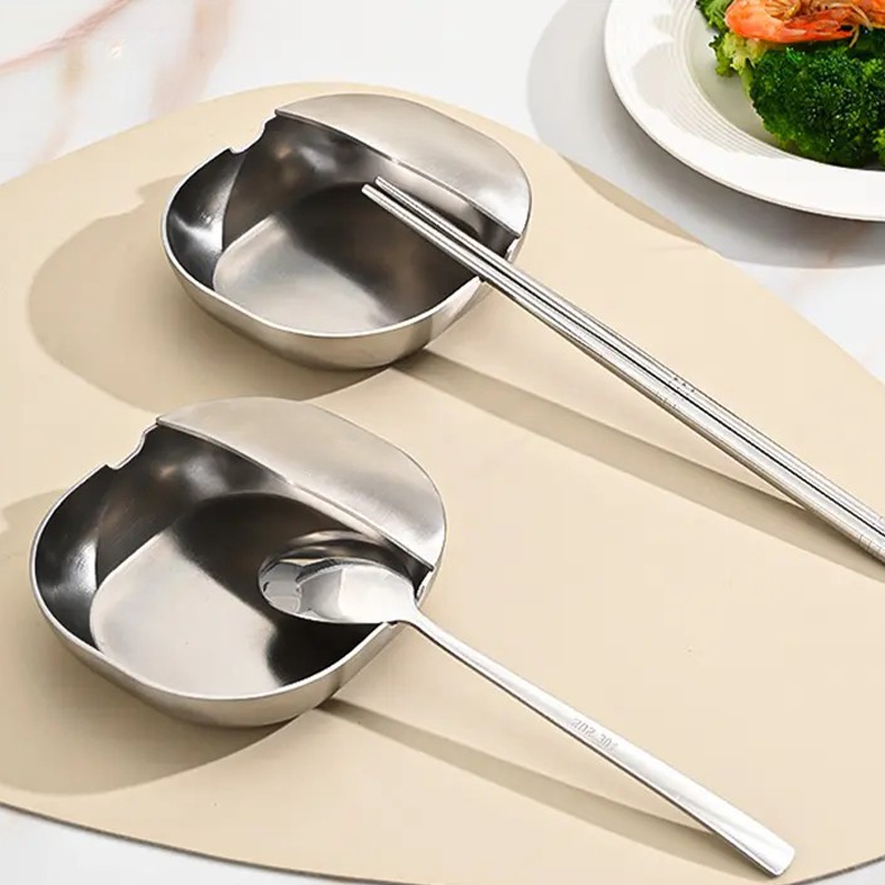 💎 50% OFF! 💎 Stainless Steel Spoon Rest – Rust-Proof, Drip-Catching & Space-Saving Kitchen Must-Have 🥄✨