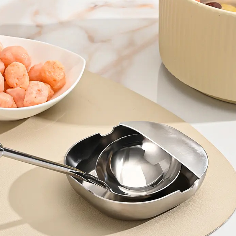 💎 50% OFF! 💎 Stainless Steel Spoon Rest – Rust-Proof, Drip-Catching & Space-Saving Kitchen Must-Have 🥄✨