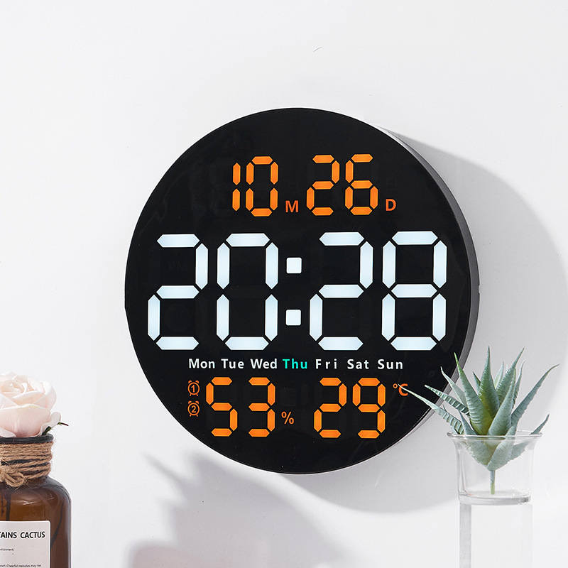💎 50% OFF LARGE LED DIGITAL CLOCK! 💎 Time, Date, Temp & Humidity Display + Remote Control for Home & Office 🕒