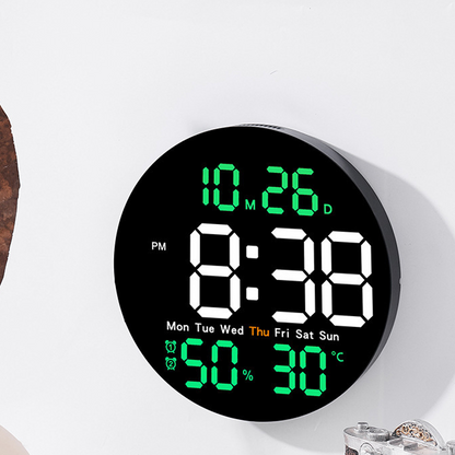 💎 50% OFF LARGE LED DIGITAL CLOCK! 💎 Time, Date, Temp & Humidity Display + Remote Control for Home & Office 🕒