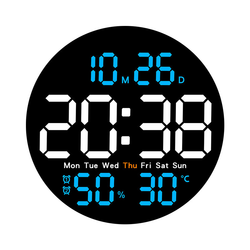 💎 50% OFF LARGE LED DIGITAL CLOCK! 💎 Time, Date, Temp & Humidity Display + Remote Control for Home & Office 🕒