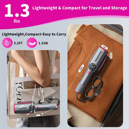 📢 LIMITED TIME 50% OFF! ⏰ Portable Steam Iron – Fast Preheat, Works on Silk to Cotton, Lightweight 150ml Tank 🌍